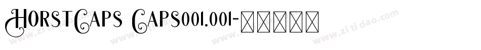 HorstCaps Caps001.001字体转换